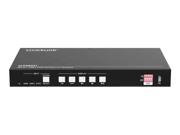 VivoLink VLHUB221 - 2x1-vaihtaja/audion sulautuslaite