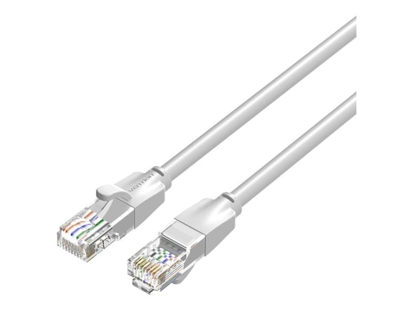 Vention - Koblingskabel - RJ-45 (hann) til RJ-45 (hann) - 3 m - 5.5 mm - UTP - CAT 6 - formstøpt, uten hindringer, flertrådet - grå