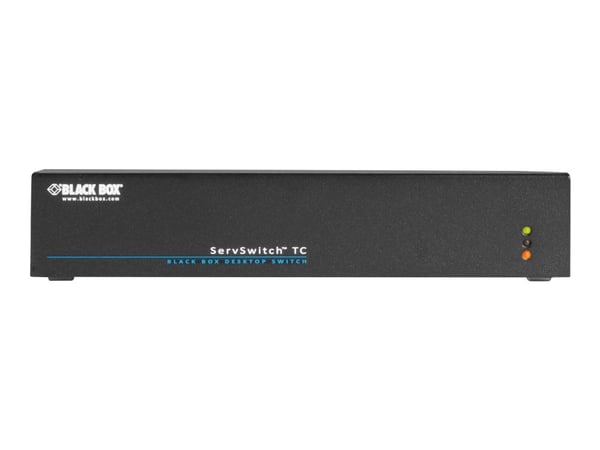 Black Box TC Series KM Desktop Switch, 4-Port, (2) HID - Tastatur/mus-switch - 4 x USB - stasjonær