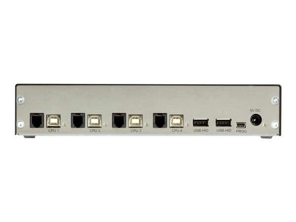Black Box TC Series KM Desktop Switch, 4-Port, (2) HID - Tastatur/mus-switch - 4 x USB - stasjonær