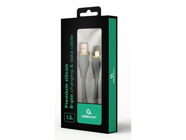 Cablexpert Premium - Lightning-kabel - USB hann til Lightning hann - 1.5 m - midnattgrønn - formstøpt, data & lading