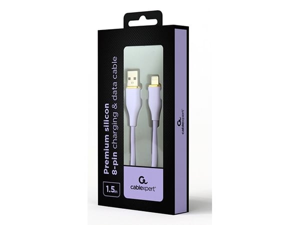 Cablexpert Premium - Lightning-kabel - USB hann til Lightning hann - 1.5 m - fiolett - formstøpt, data & lading