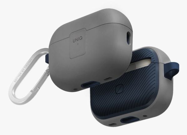 Uniq Clyde, Laddningsfodral, Gjuten aluminium, Polykarbonat, Termoplastisk polyuretan (TPU), Blå, Grå