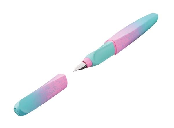 Pelikan 826167, Mynte, Rosa, Fyllesystem med patron, Blå, Rustfritt stål, Ambidekstriøs, 1 stykker
