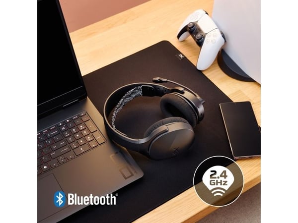 Cloud Jet – Trådløst gaming-headsett (svart), Trådløs, Spilling, 20 - 20000 Hz, 298 g, Hodesett, Svart