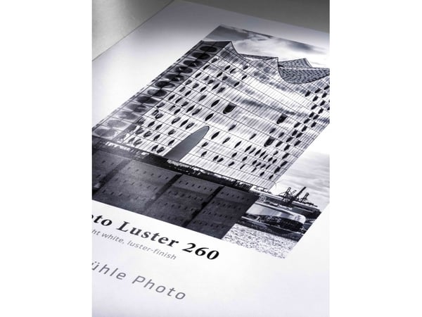 Hahnemühle Photo Luster 260, Smooth (glatt), 260 g/m², Blekkdyse, Hvit, Harpiks, 43,2 cm