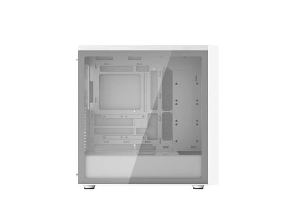 Cooler Master MasterBox 600 Lite - Mid tower - utvidet ATX (E-ATX) - sidepanel med vindu (herdet glass) - ingen strømforsyning (ATX) - hvit - USB/lyd