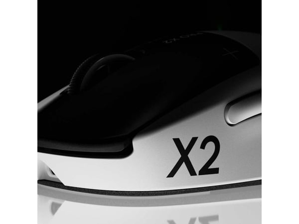 Logitech G PRO X2 SUPERSTRIKE - Mus - optisk - trådløs - 2.4 GHz - USB Logitech LIGHTSPEED-mottaker