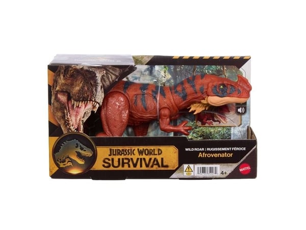 Jurassic World WILD ROAR Afrovenator, 4 år, Flerfarget, Plast