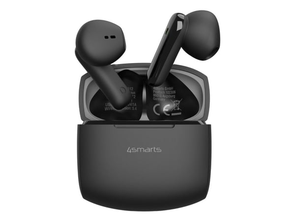 4smarts SkyBuds Air, True Wireless Stereo (TWS), Samtale/Musikk/Sport/Hverdag, 40 g, Hodesett, Svart