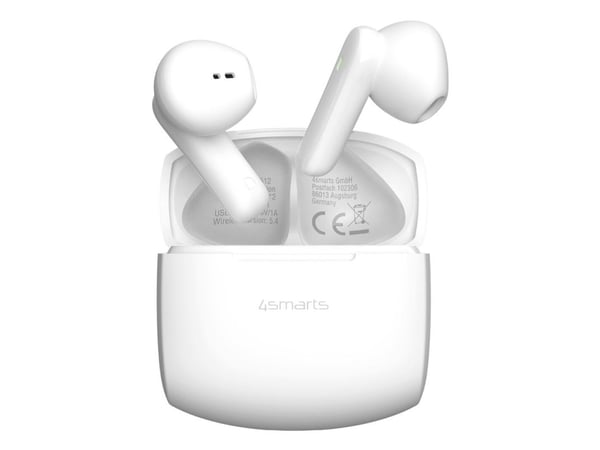 4smarts SkyBuds Air, True Wireless Stereo (TWS), Samtale/Musikk/Sport/Hverdag, 40 g, Hodesett, Hvit