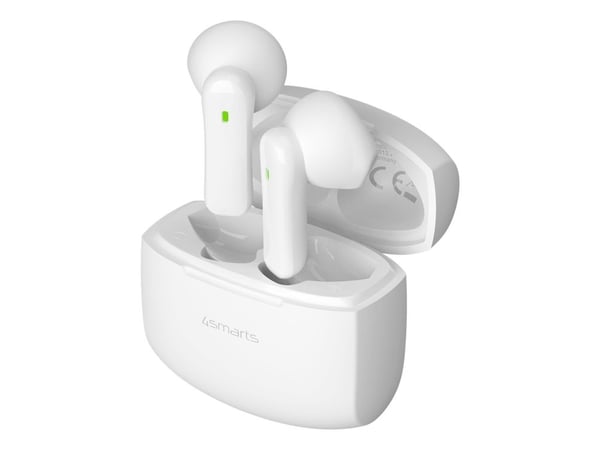 4smarts SkyBuds Air, True Wireless Stereo (TWS), Samtale/Musikk/Sport/Hverdag, 40 g, Hodesett, Hvit