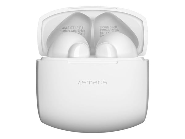 4smarts SkyBuds Air, True Wireless Stereo (TWS), Samtale/Musikk/Sport/Hverdag, 40 g, Hodesett, Hvit