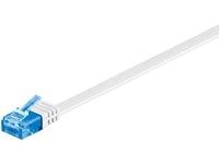 MicroConnect - Verkkokaapeli - RJ-45 (uros) - RJ-45 (uros) - 5 m - UTP - CAT 6a - säikeistetty, litteä - valkoinen