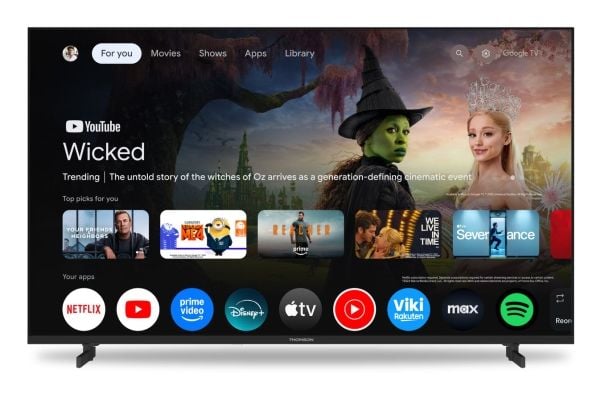 Thomson 43UG4S15, 109,2 cm (43"), 3840 x 2160 piksler, LED, Smart TV, Wi-Fi, Svart