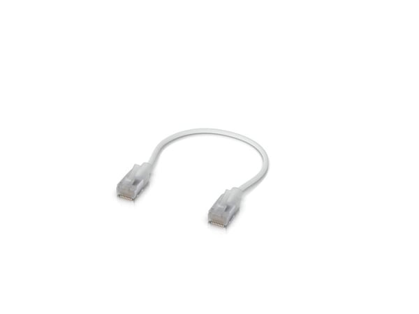 Ubiquiti Ultra-thin braided shielded and optimized for 10 GbE networking. 0.15M-W-24 (UACC-CABLE-PATCH-EL-C6A-0.15M-W-24)