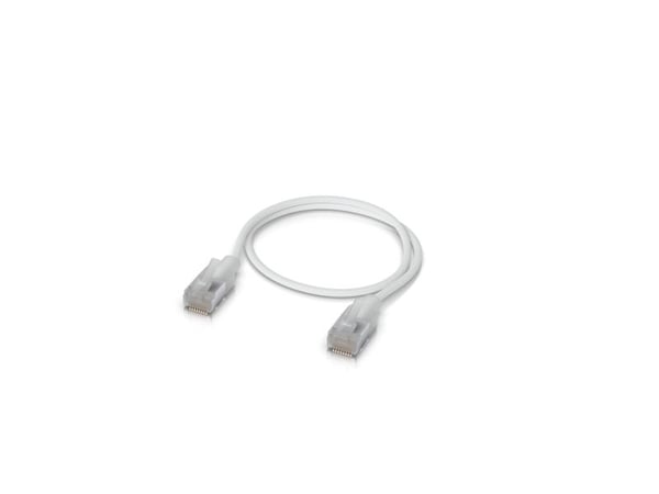 Ubiquiti UniFi - Koblingskabel - RJ-45 (hann) til RJ-45 (hann) - 3 mm - skjermet - CAT 6a - med støvel, innendørs - hvit