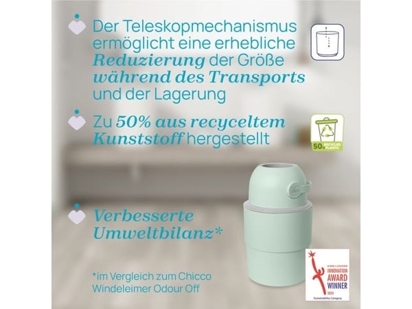 Chicco Odour Off, Grønn, Plast, Monokromatisk, China, Boks
