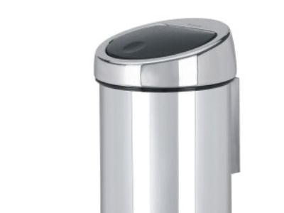 Brabantia Touch Bin - Søppelbøtte - skyvelokk - 3 L - glanset stål