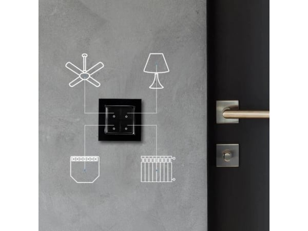 Shelly Wall switch 4 - black