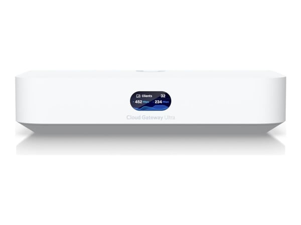 Ubiquiti Ultra - Gateway - kompakt - 1GbE, 2.5GbE - skystyring - skrivebord - for P/N: UACC-FM-17CM, UACC-UTS