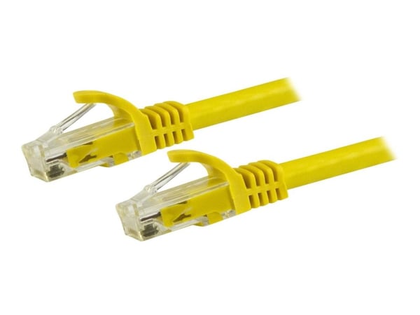 Startech 1.5m CAT6 Ethernet Cable, 10 Gigabit Snagless RJ45 650MHz 100W PoE Patch Cord, CAT 6 10GbE UTP Network Cable w/Strain Relief, Yellow, Wiri...