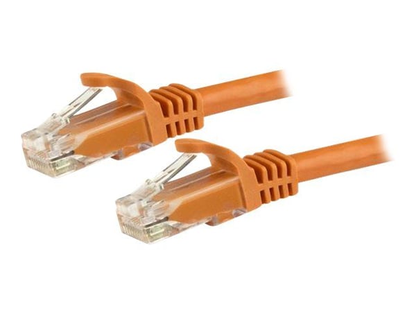 StarTech.com 1.5m CAT6 Ethernet-kaapeli, 10 Gigabit Snagless RJ45 650MHz 100W PoE Patch Cord, CAT 6 10GbE UTP verkkokaapeli w/Strain Relief, oranss...