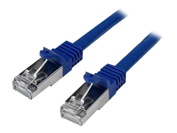 Startech 2m CAT6 Ethernet Cable, 10 Gigabit Shielded Snagless RJ45 100W PoE Patch Cord, CAT 6 10GbE SFTP Network Cable w/Strain Relief, Blue, Wirin...