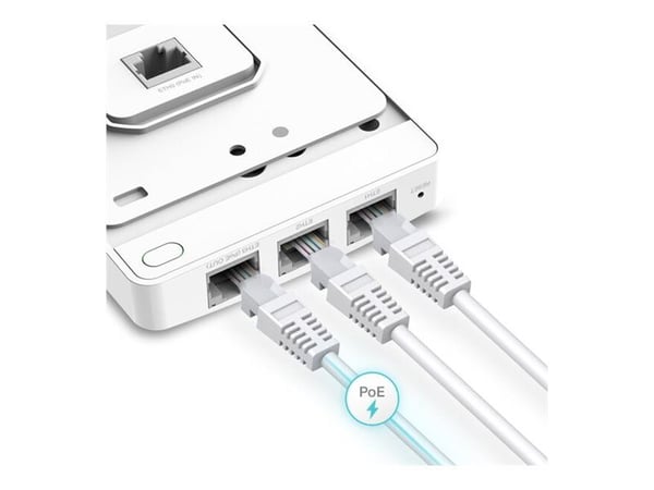TP-Link Omada EAP235-Wall - Trådløst tilgangspunkt - Wi-Fi 5 - 2.4 GHz, 5 GHz - veggmonterbar
