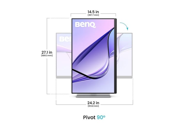 BenQ MA270UP - MA Series - LED-skjerm - 27" - 3840 x 2160 4K UHD (2160p) @ 60 Hz - IPS - 450 cd/m² - 1200:1 - DisplayHDR 400 - 5 ms - 2xHDMI, USB-C...