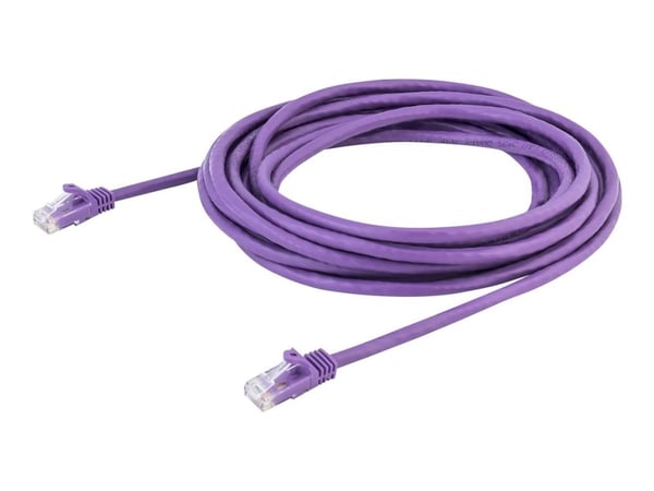 StarTech.com 5m CAT6 Ethernet-kaapeli, 10 Gigabit Snagless RJ45 650MHz 100W PoE Patch Cord, CAT 6 10GbE UTP Network Cable w/Strain Relief, Purple, ...
