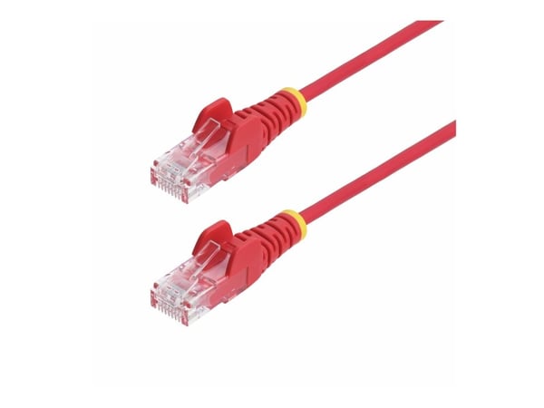 Startech 1.5m Red Slim CAT6 Ethernet Cable, Snagless, 28AWG, LSZH - Koblingskabel - RJ-45 (hann) til RJ-45 (hann) - 1.5 m - 3.6 mm - UTP - CAT 5/5e...