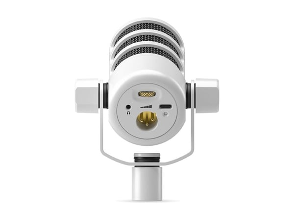 RØDE PodMic USB - Mikrofon - 3-stifts XLR, USB, 3,5 mm-jakk - hvit