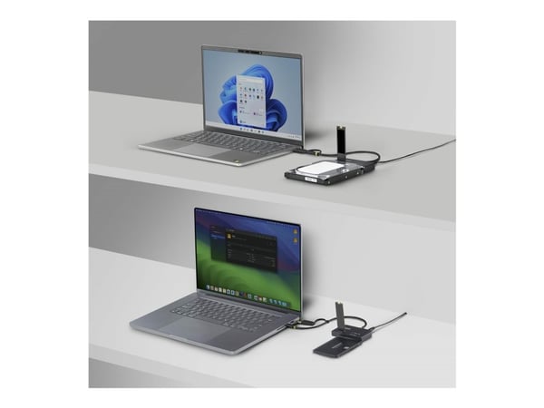 Startech - Grensesnittsadapter - 2.5", 3.5" - M.2 NVMe Card / PCIe 4.0 (NVMe) - USB 3.2 (Gen 2) - svart