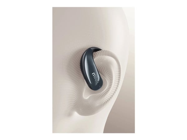 Mibro OpenEar - True wireless-hodetelefoner med mikrofon - åpent øre - over-øret-montering - Bluetooth - svart
