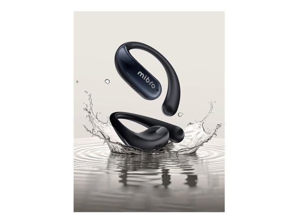 Mibro OpenEar - True wireless-hodetelefoner med mikrofon - åpent øre - over-øret-montering - Bluetooth - svart