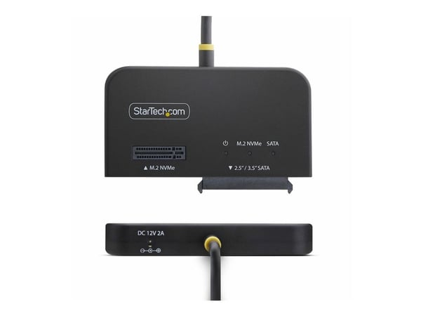 Startech - Grensesnittsadapter - 2.5", 3.5" - M.2 NVMe Card / PCIe 4.0 (NVMe) - USB 3.2 (Gen 2) - svart