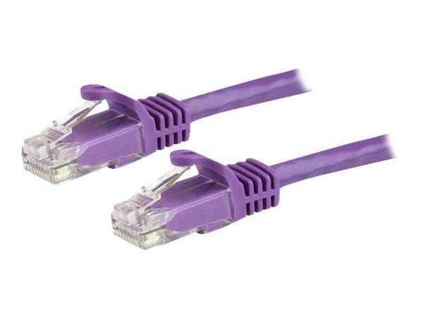 StarTech.com 1.5m CAT6 Ethernet-kaapeli, 10 Gigabit Snagless RJ45 650MHz 100W PoE Patch Cord, CAT 6 10GbE UTP Network Cable w/Strain Relief, Purple...