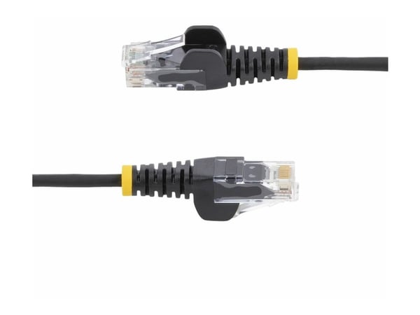 Startech 1m Slim LSZH CAT6 Ethernet Cable, 10 Gigabit Snagless RJ45 100W PoE Patch Cord, CAT 6 10GbE UTP Network Cable w/Strain Relief, Black, ETL,...
