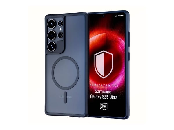 3MK Satin Armor MagCase - Baksidedeksel for mobiltelefon - MagSafe-samsvar - termoplast-polyuretan (TPU), polykarbonat (PC) - gjennomsiktig - for S...