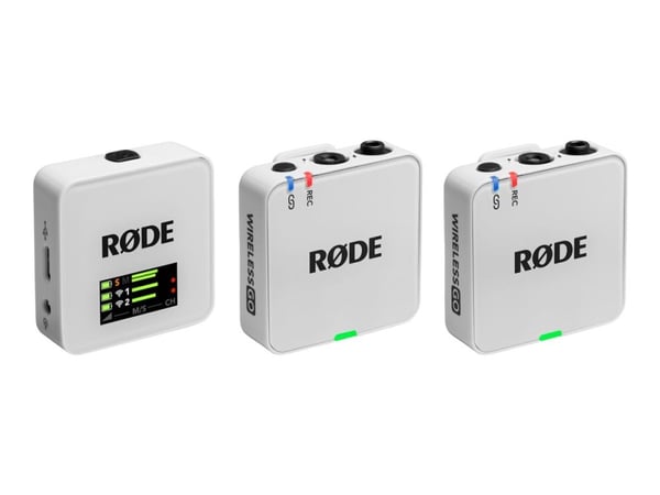 RØDE Wireless GO - 3:e generationen - mikrofonsystem - USB - vit