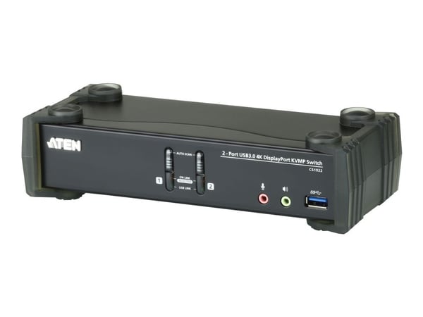 ATEN CS1922, 4096 x 2160 pikseliä, 4K Ultra HD, 2 W, Musta