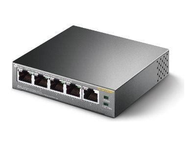 TP-Link TL-SF1005P - Switch - ikke-styrt - 5 x 10/100 (4 PoE) - stasjonær - PoE (58 W)