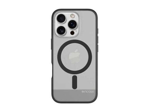 Incase - Bagsidecover til mobiltelefon - tynd - MagSafe-kompatibilitet - termoplastisk polyuretan (TPU), polykarbonat - sort/semitransparent - for ...