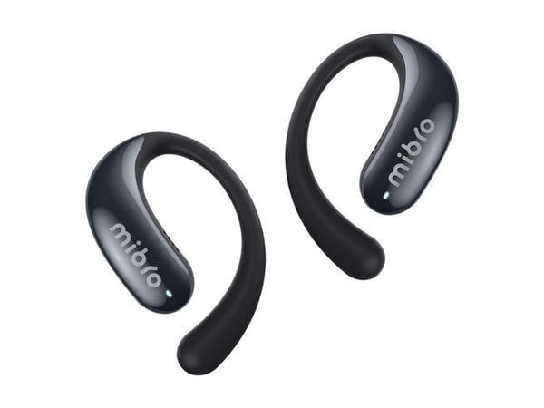Mibro OpenEar - True wireless-hodetelefoner med mikrofon - åpent øre - over-øret-montering - Bluetooth - svart