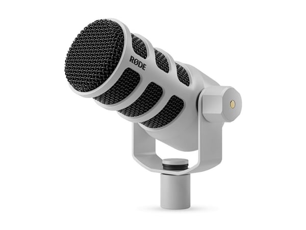 RØDE PodMic USB - Mikrofon - 3-stifts XLR, USB, 3,5 mm-jakk - hvit