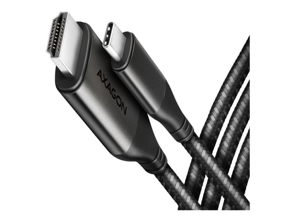 AXAGON RVC-HI2MC - Video adapter - USB-C hann til HDMI hann - 1.8 m - svart - 4 K 60 Hz (4096 x 2160) støtte, aktiv omformer