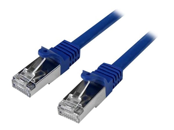 Startech 3m CAT6 Ethernet Cable, 10 Gigabit Shielded Snagless RJ45 100W PoE Patch Cord, CAT 6 10GbE SFTP Network Cable w/Strain Relief, Blue, Wirin...