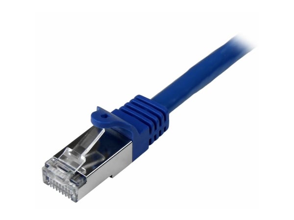 Startech 50cm CAT6 Ethernet Cable, 10 Gigabit Shielded Snagless RJ45 100W PoE Patch Cord, CAT 6 10GbE SFTP Network Cable w/Strain Relief, Blue, Wir...
