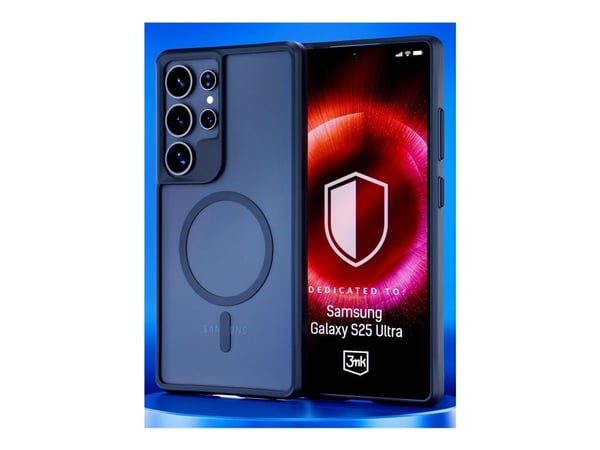 3MK Satin Armor MagCase - Baksidedeksel for mobiltelefon - MagSafe-samsvar - termoplast-polyuretan (TPU), polykarbonat (PC) - gjennomsiktig - for S...
